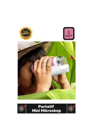 Mikroskop Çocuk Eğlenceli Gözlem Profesyonel Yüksek Çözünürlük Optik Mercek Portatif Mini Mikroskop