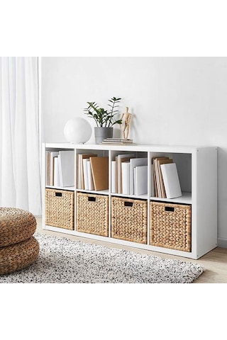Doğal Sepet, Su Sümbülü MeridyenDukkan 32x34x32 cm Rattan Düzenle