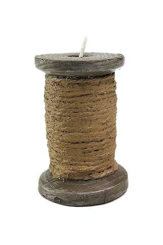 Alesta Home Kahverengi Makara İplik Mum 5x7cm