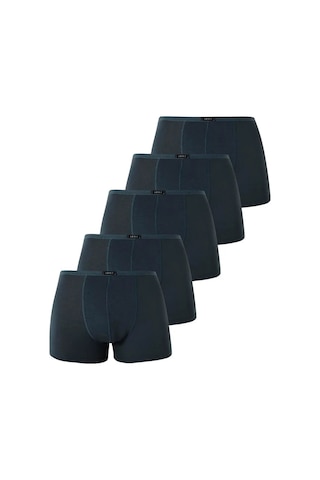 Hadpols Özel Üretim Sade Tarz Hediye Yumuşak Doku Erkek İnce Bel Lastikli Bambu Boxer Füme 5'li Paket