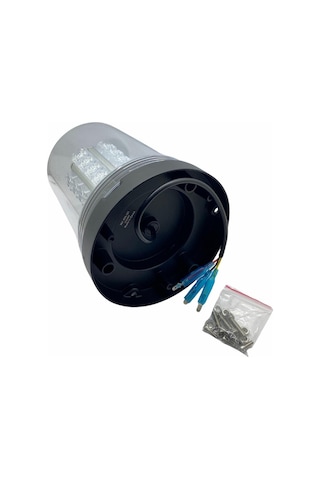 Hella 12v-24v Döner-çakar Tepe Lamba Ledli Şeffaf Cam-turuncu Fonksiyonlu 165 185 Mm