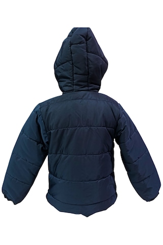 Erkek Çocuk Speedy Armalı Kapüşonu Sabit İçi Polar Astarlı Lacivert Renk Mont Lacivert