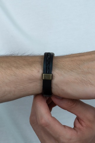 Deri Erkek Bileklik Tokalı Boyu Ayarlanabilir Ydb12 Çok Renkli