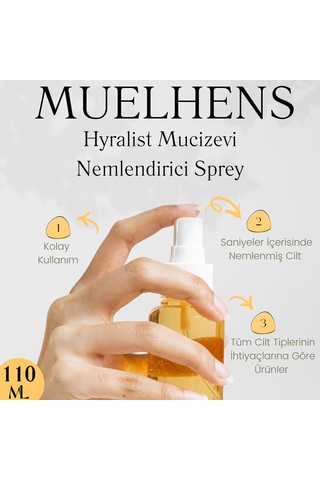 Muelhens Hydralist Kuru ve Hassas Ciltler Nemlendirici Sprey 110 ML