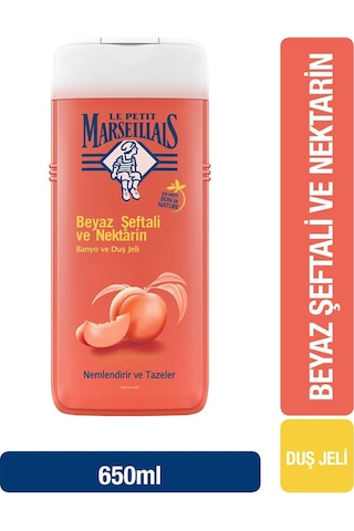 Le Petit Marseillais Beyaz Şeftali ve Nektarin Banyo ve Duş Jeli 650 ML