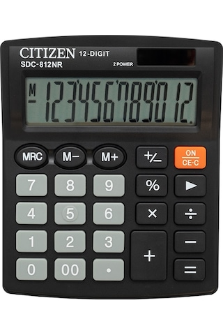 Citizen SDC-812NR Masaüstü 12 Hane Hesap Makinesi