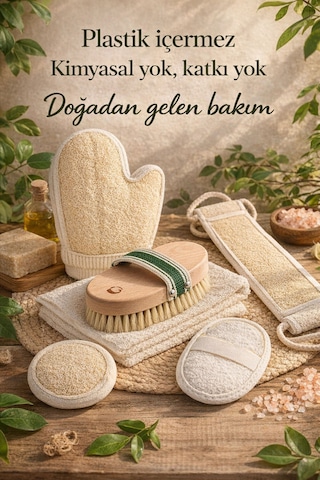 5 Parça Doğal Vücut & Yüz Bakım Seti Komple Yenileyici Paket