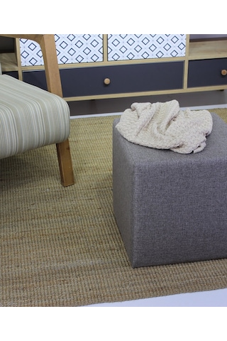 Favora Kare Puf - Kahverengi Kahverengi