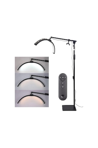 Trled F-700b 70cm Zebra Elmas Desenli Ayaklı Profesyonel Güzellik Salonu Lambası Beyaz - Beyaz Işık
