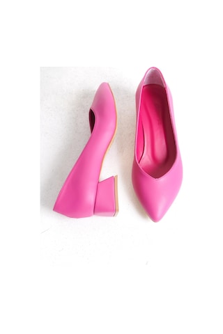 Büyük Numara Kadın Kalın Topuklu Klasik Günlük Ayakkabı 001