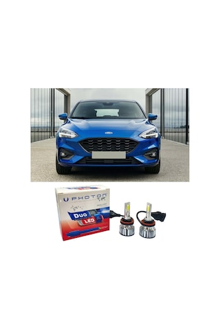 Ford Focus 4 Led Xenon Sis Farı Ampulü H8 Duo Yeni Seri Beyaz 2019+