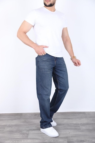 Blayn Jeans Erkek Antrasit Baggy Kot Pantolon - Geniş Kalıp Günlük Rahat Denim Jean Tintli