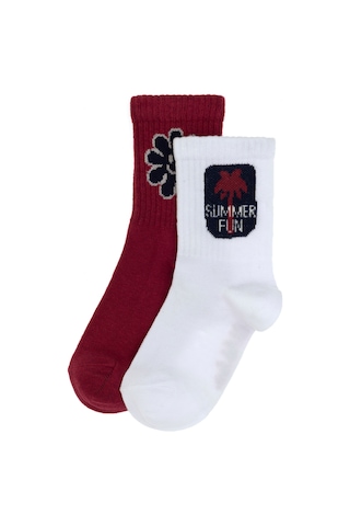 U.s. Polo Assn. Kız Çocuk Vişne Çorap Soket 50311328-vr223 Vişne