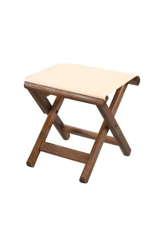 Bahçeme Kaş Katlanır Portatif Ahşap Bahçe Balkon Taburesi-