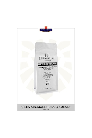 Simonelli Çilek Aromalı Sıcak Çikolata 900 G