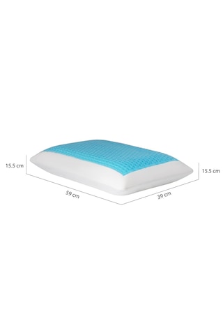 Sleep Home Sogutucu Jel Serinletici Ortopedik Visco Yastık 40x60cm Beyaz