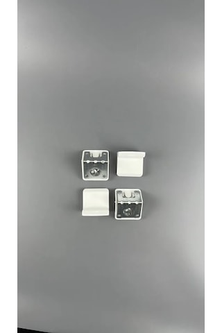 Mebel'naa Furnitura Mystery L Köşe Ayarlanabilir Kapaklı Mobilya Gölgeliği 361183843 Beyaz