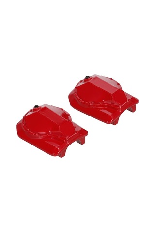 Didadodo Traxxas Trx-4 Aksesuarı - Çinko Alaşımlı Diferansiyel Kapağı Kırmızı/gümüş, Gümüş Detaylı