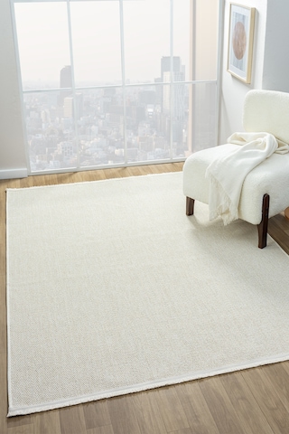 Mariesse Home Hav Toz Vermez Kolay Temizlenen Hasır Doku Sisal Halı 664-krem