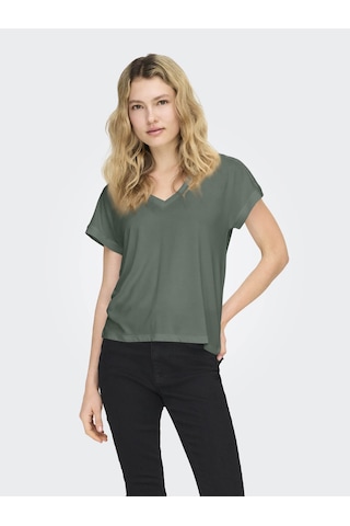Only Onlfree Lıfe Yeşil Kadın T-shirt 15369294 Yeşil