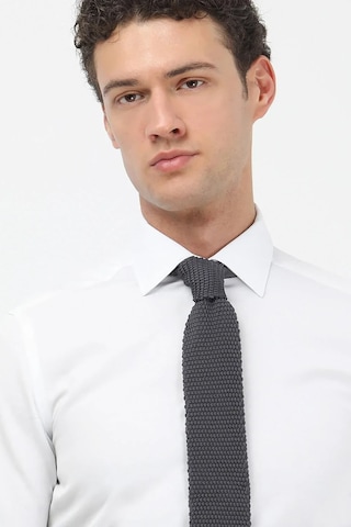 Kip Erkek Düz Slim Fit Dokuma Klasik Pamuk Karışımlı Gömlek Gm-4915 Beyaz Beyaz