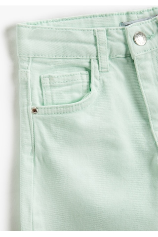 Koton Düz Paça Cepli Rahat Kesim Kot Pantolon - Straight Jean Beli Ayarlanabilir Lastikli Mavi 3skg40051ad 3SKG40051AD673 Mavi