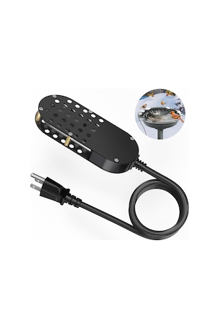 Geeksen Küçük Kuş Yemeği Ve Evcil Hayvan Su Tankı Isıtıcı - Otomatik Aç-kapa Termostatlı 200w - Kışta Buzlanmayı Engeller - Avrupa Şarjı