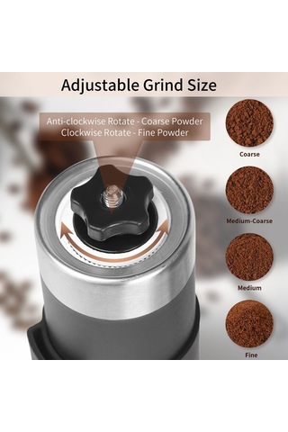Sequpr Manuel Kahve Değirmeni Paslanmaz Çelik El Kahve Öğütücü