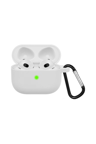 Fitcase Apple Uyumlu AirPods 3. Nesil Lansman Silikon Kılıf