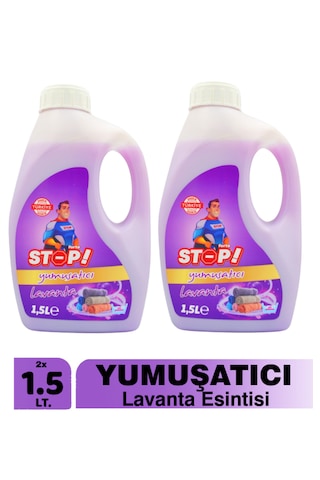 Stop Forte 2'li Çamaşır Yumuşatıcı 1.5 Litre Lavanta