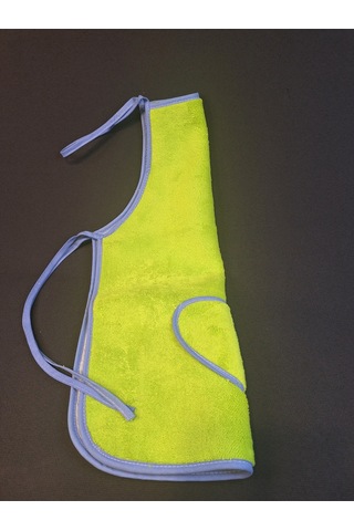 Peluş Mutfak Önlüğü / Su Geçirmez Yeşil Başak Ev Tekstili