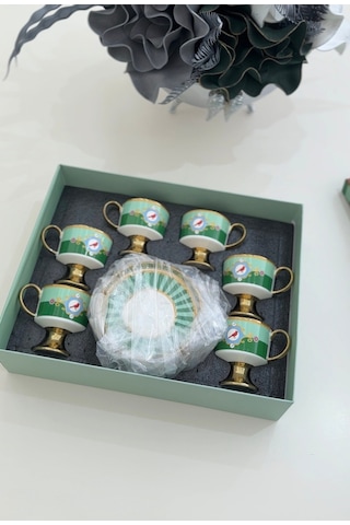 Green Birdy Fincan Takımı 6 Kişilik Yeşil