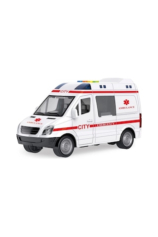 Wy590e-f 1:16 Sürtmeli Sesli Işıklı Ambulans / Polis Arabası