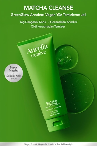 Matcha Cleanse Glowgreen Vegan Purifying Arındırıcı Vegan Yüz Temizleme Jeli 200 ML