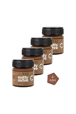 Nutty More %33 Fındık Parçacıklı Kakaolu Fındık Ezmesi 200 Gr X 4 Adet