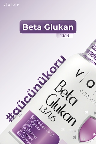 Voop Beta Glukan 1.3-1.6 Kara Mürver Vitamin C Çinko 30 Kapsül