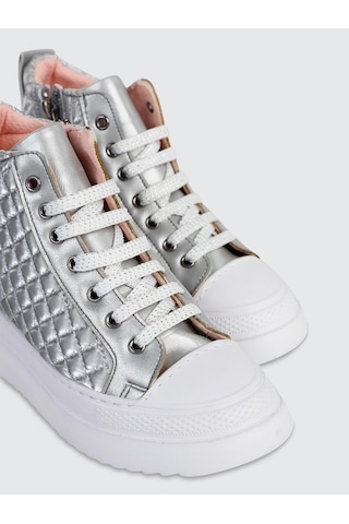 Civil Boots Kapitone 31- Bot - Gri Gümüş