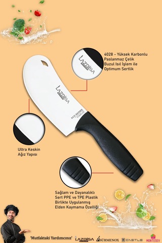 Eco Serisi Mutfak Bıçak Seti Et Ekmek Sebze Pizza Salata Bıçağı Siyah