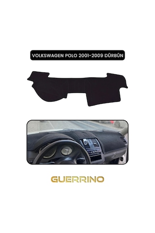 Volkswagen Polo 2001-2009 Dürbün Torpido Koruma Halısı Siyah Kenar