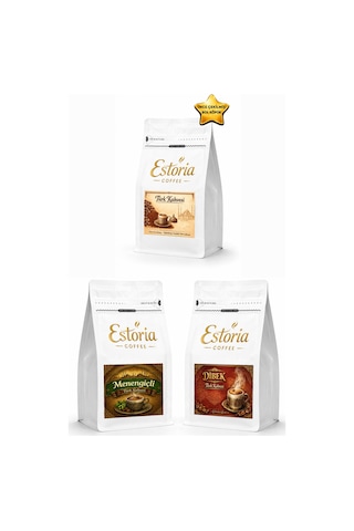 Türk Kahvesi, Dibek Türk Kahvesi Ve Menengiçli Türk Kahvesi 3 X 250 G İnce Öğütülmüş
