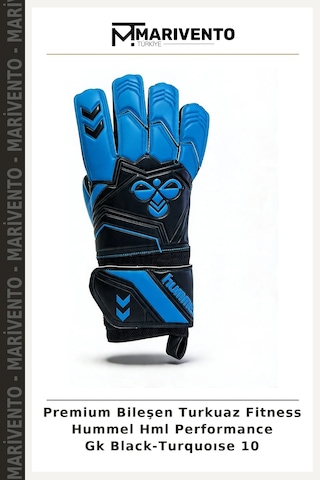 Marivento Premium Bileşen Turkuaz Fitness Hummel Hml Performance Gk Black-turquoıse 10 Siyah - Turkuaz