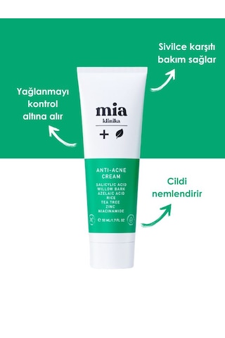 Mia Klinika Yağlı Ciltler İçin Bariyer Güçlendirici Bakım Kremi 50 ML