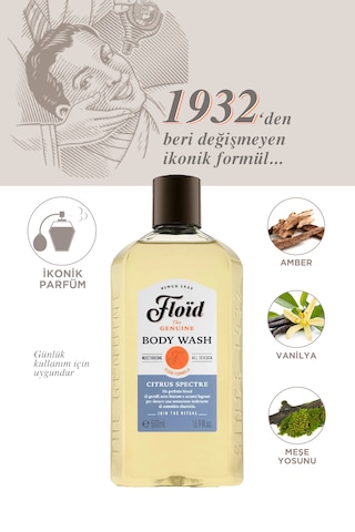 Floïd Duş Jeli & Şampuan 2 Li Set 500 Ml + 500 Ml Cildi Kurutmadan Temizleyen Erkek Bakım Ürünü Akdeniz Bitkileri