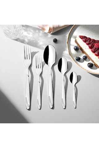 Nehir Lizbon Sade 6 Kişilik 30 Parça Çatal Kaşık Takımı
