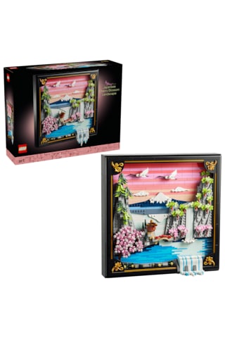 LEGO® Art Japon Kiraz Çiçeği Manzarası 31218 – Yetişkinler için Ayarlanabilir 3 Boyutlu Şelale İçeren Model Yapım Seti(1892 Parça)