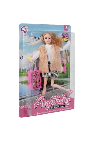 Bıgtree Angelbaby Seyahat Bebekleri Kareli Etekli