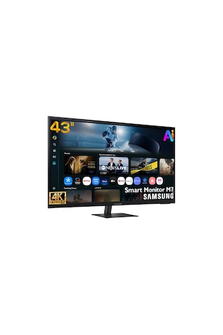 Samsung M7 M70F 43 4K 60Hz ( USB+ HDMI+WİFİ+Bluetooth) Yapay Zeka Destekli Akıllı Smart Monitör LS43FM700UUXUF