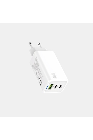 Blic AC100 2A 2 PD + 1 USB 65 W Gan Premium Hızlı Şarj Cihazı 1 M