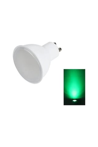 Fuji Led 5w Yeşil Led Ampul Gu10 Çanak Tip A+ Enerji Verimli Dekoratif Lamba