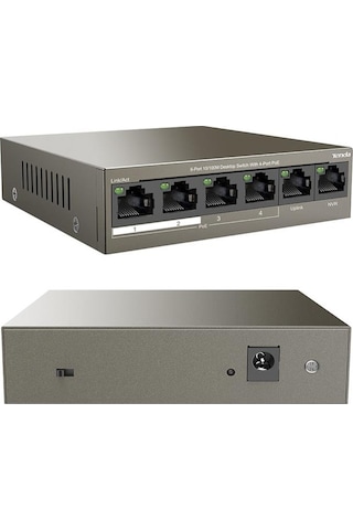 Tenda Tef1106p 2 X Uplink + 4 Port Poe Ethernet Switch 63 Watt